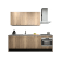 Product afbeelding voor Procasa Keuken 240cm Compleet Mountain Oak Spoelbak Links Uit Midden Met 5 Inbouwapparaten, Koelkast Links, Vaatwasser, Combi Magnetron, Inductie Kookplaat Met Afzuigkap