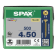 Product afbeelding voor Spax Spaanplaatschroef 4x50/45mm Platkop/Kruiskop PZ-2 Geel Verzinkt 500st