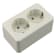 Product afbeelding voor Berker Contactdoos AP Opbouw 2-Voudig Randaarde Polarwit
