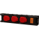 Product afbeelding voor Kelfort Stekkerdoos Zonder Kabel Met 3 Contactdozen 1.5mm² Zwart/Rood
