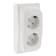 Product afbeelding voor Attema K40 Contactdoos 2-Voudig Polarwit