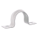 Product afbeelding voor Zadel 3/4 Metaal Met Schroef Wit 20st