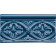 Product afbeelding voor Strip Modernista Relieve Bizantino Azul Oscuro 7,5x15cm Glanzend