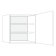 Product afbeelding voor Bovenkast ECO P01 FSC Mix 70% H50-713 Links Wit Prijsgroep 1 - BL50-D