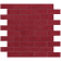 Product afbeelding voor Mozaiektegel Berlin Red Minibrick 30.5x30.5cm 8.5mm Mat Gerectificeerd