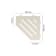 Product afbeelding voor Schlüter SHELF-E-S2 Planchet 195x195mm Design Wave Alu Structuur Gecoat Ivoor SES2D10TSI