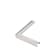 Product afbeelding voor BossCover Buitenhoek Met Afdichtingsband 60x400x400mm Aluminium Inclusief Bevestiger
