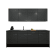 Product afbeelding voor Procasa Keuken 240cm Compleet Dark Grey Spoelbak Links Uit Midden Met Inbouwkoelkast Links