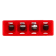 Product afbeelding voor Wago Lasklem 4-polig Transparant/Rood 100st