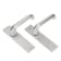 Product afbeelding voor AMI Deurkrukgarnituur 386 Blind F1 Alu Recht Rotaveer 178/43 Voor Deurdikte 38-42mm