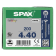 Product afbeelding voor Spax Spaanplaatschroef 4x40/35mm Platkop/Kruiskop PZ-2 Verzinkt 200st