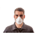 Product afbeelding voor Refil Stofmasker 1052 Voorgevormd FFP3 Met Ventiel 5st