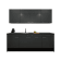 Product afbeelding voor Procasa Keuken 240cm Compleet Dark Grey Spoelbak Links Uit Midden Met 2 Inbouwapparaten Koelkast Links En Geintegreerde Vaatwasser
