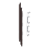 Product afbeelding voor Keralit Eindkap En Connector Links 2819 Donkerbruin Classic Nerf 5st