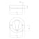 Product afbeelding voor Intersteel Cilinderrozet Rond 10mm Zamak Antracietgrijs