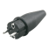 Product afbeelding voor Stekker RA volrubber 10 16A zwart