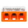 Product afbeelding voor Wago Lasklem 3-polig Transparant/Oranje 100st