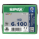 Product afbeelding voor Spax Spaanplaatschroef 6x100/61mm Platkop TX-30 Verzinkt 100st