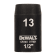 Product afbeelding voor DeWALT Krachtdopsleutel DT7531 1/2x13mm Kort