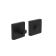 Product afbeelding voor Intersteel WC-rozet Vierkant 8mm Zamak Mat Zwart 1 Paar