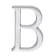 Product afbeelding voor Skantrae Huisletter Mat Chroom B Titanium