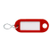 Product afbeelding voor DX Sleutellabel Met Oog En S-haak Rood Kunststof 100st