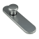 Product afbeelding voor AMI Kortschild 177/1 Ovaal Blind Met Knop 177x44mm Aluminium F1